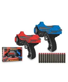 Toon Toyz Elite Shooting Gun With Pallets Multicolor - Pack of 2