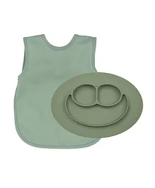 BapronBaby ezpz Mini Mat Olive + Solid Sage Minimalist  Bundle
