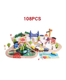 Factory Price James Wooden Complete Imperial Train Set - 108 Pieces