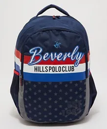 Beverly Hills Polo Club Kids Boys Backpack Blue & Grey - 18 Inches