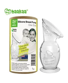 Haakaa Silicone Breast Pump with Silicone Cap + Silicone Colostrum Collectors