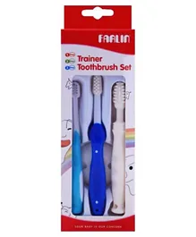 Farlin Three Stages Toothbrush - Blue & White