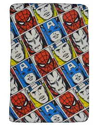 Marvel Print 2-Piece Throw and Convertible Pillow Set - Multicolor