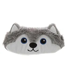 Puckator Plush Husky Dog Eye Mask - Grey