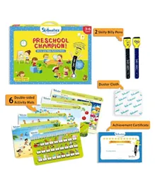 Skillmatics Preschool Champion Write And Wipe Activity Mat Set