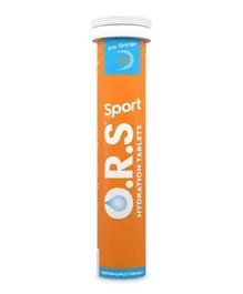 O.R.S Sport Hydration Tablets with Electrolytes Natural Orange Flavour - 20 Tablets