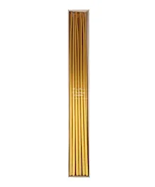 Meri Meri Tall Tapered Candles Gold - 38.1cm