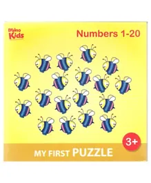 Braino Kids My First Puzzle Numbers 1 -20 Card board - 26 Pieces
