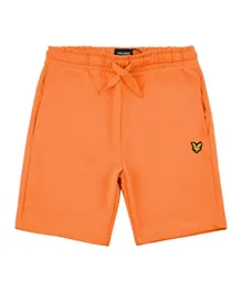 Lyle & Scott Eagle Patch Detail Jersey Shorts - Orange