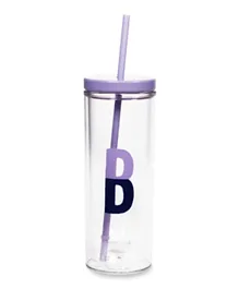 Kate Spade Initial Tumbler With Straw Sparks Of Joy Letter B -  590mL
