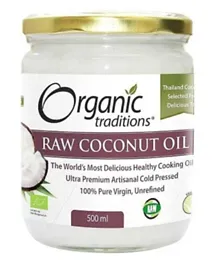 Organic Traditions Raw Coconut Oil - 500 ml