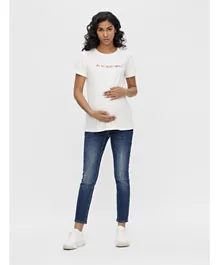 Mamalicious Maternity Denim Jeans - Dark Blue