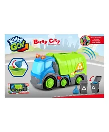 Kiddy Free Wheel Garbage Truck With Lights & Sound