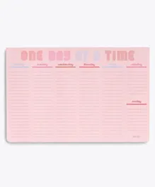 Ban.do Week to Week Desk Pad One Day At A Time - 52 Sheets