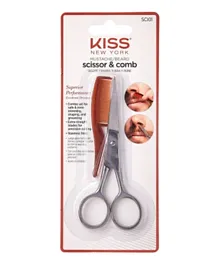 Kiss Mustache And Beard Scissors With Comb Set SC101
