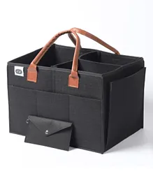 Little Story Large Diaper Caddy - Black