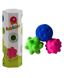 Rubbabu Stress Balls Pack of 3 - Multicolour