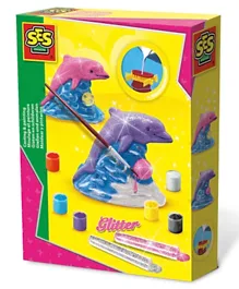 SES Creative 3D Glitter Casting & Painting Pack of 11 Accessories - Dolphin Figure