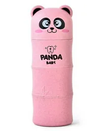 Brain Giggles Panda Toothbrush Holder  - Pink