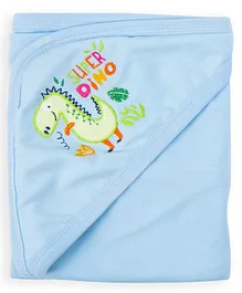 Night Angel Baby Hooded Blanket - Blue