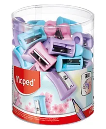 Maped Sharpener 1 Hole Vivo Pastels Assorted - 75 Pieces