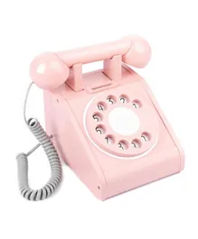 Factory Price Gracia Wooden Pink Pretend Telephone with Coins