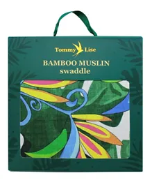 Tommy Lise Bamboo Muslin Swaddle - Lush Garden