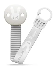 Suavinex Soother Clip with Ribbon Hygge - Grey