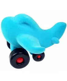 Rubbabu Soft Toy Charles Little Air Plane - Turquoise