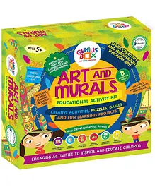 Genius Box 8 in 1 Art and Murals Activity Kit - Multicolor