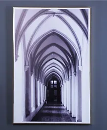 PAN Home Corinthial Walkway Framed Wall Art - Grey