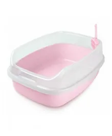Nutrapet Cat Toilet XL Deodorized Cat Litter Box - Pink