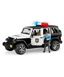 Bruder Jeep Wrangler Unlimited Rubicon Police vehicle with policeman and accessories - Multicolor