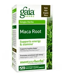 Gaia Herbs Maca Root Dietary Supplement - 60 Capsules