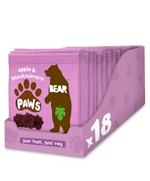 Bear Paws Apple & Black Currant Pack of 18 - 20g