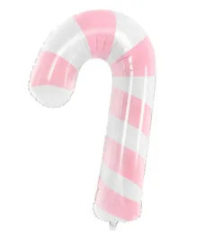 PartyDeco Candy Cane Foil Balloon - Pink