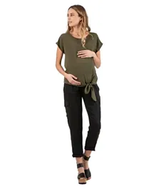 Mums & Bumps - Attesa Maternity Cargo Trousers - Black