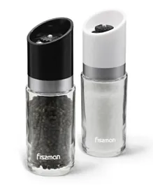 Fissman Salt And Pepper Shaker Glass - 2 Pieces