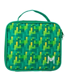 MontiiCo Pixels Medium Insulated Lunch Bag - Green