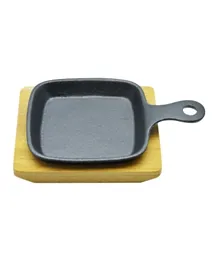 Kitchen Master Sizzler Mini Square Tray - Black