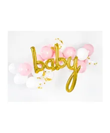 PartyDeco Foil balloon Baby - Gold