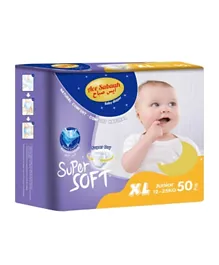 Ace Sabaah Natural Super Soft Baby Diapers Size 5 - 50 Pieces