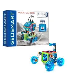 GeoSmart Moon Lander Remote Controlled Vehicles And Stem Focused Magnetic Construction Set - 31 Pieces