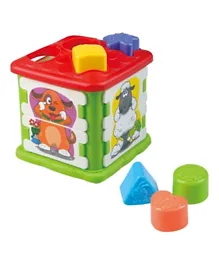 Playgo Shape and Build Barn - Multicolour