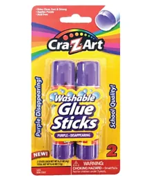 CraZart Washable Disappearing Glue Sticks - Pack of 2