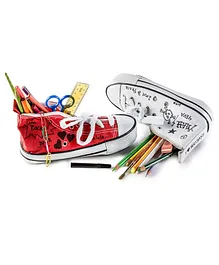 Donkey Polyester Red Pencil Case - Doodle