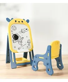 Giraffe Themed Drawing Board With Chair, Durable & Ideal for Creativity, Age 3+