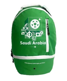 FIFA 2022 Saudi Arabia Country Sports Backpack Green - 17 Inches