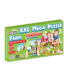 Akar Toys Jagu Mega Farm Puzzle - 24 Pieces