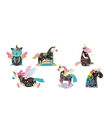 Avenir Scratch Create Your Own Magical Scratch Art Puppets - Unicorns